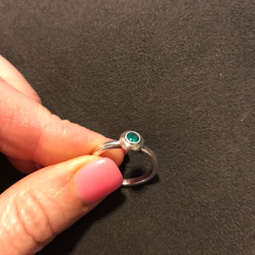 James Avery Birthstone Ring (Emerald Green)